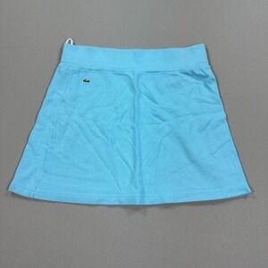 Lacoste Women's Skirt Size 40 Light Blue Cotton Blend Tennis Golf Skirt